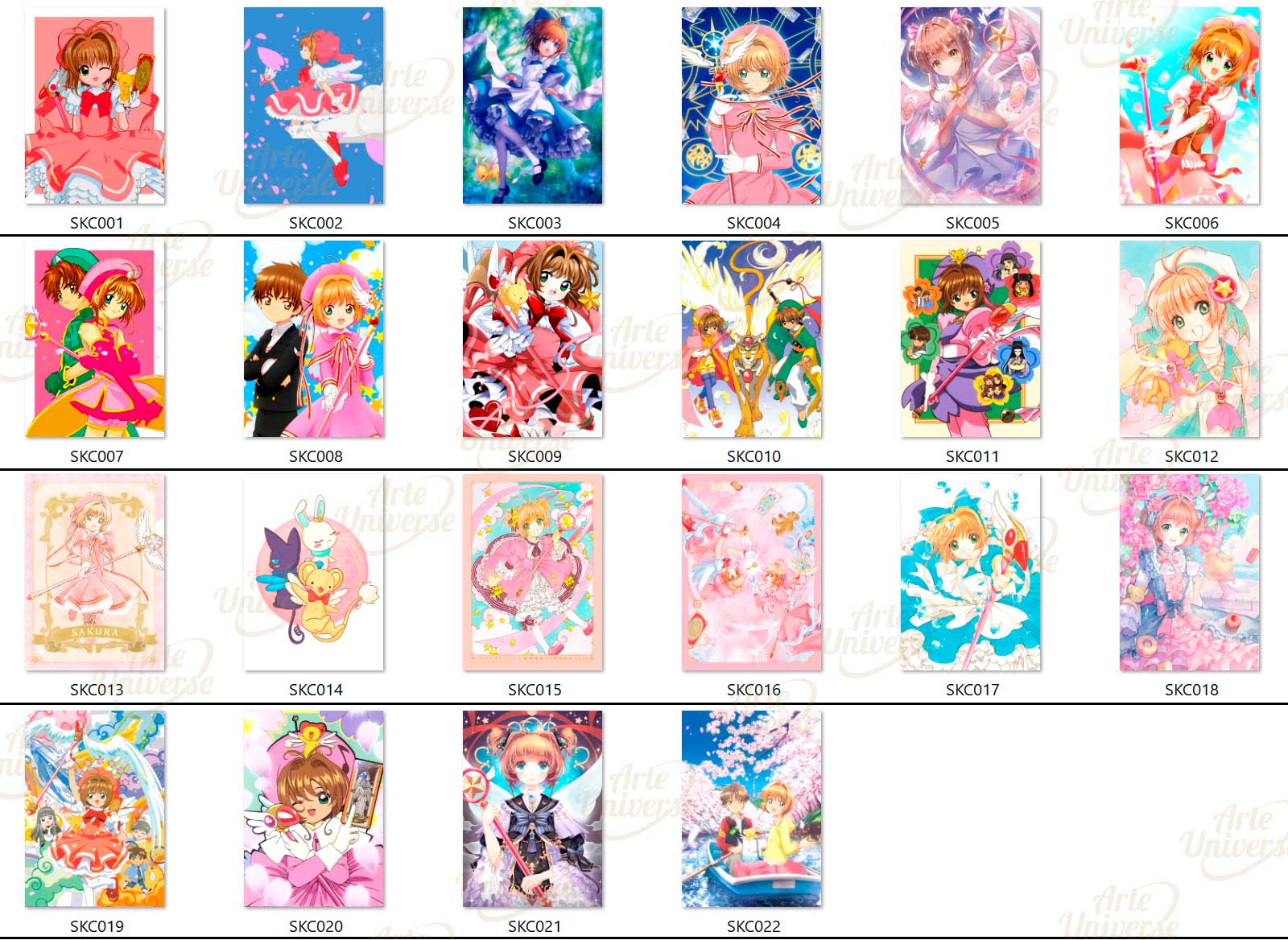 Quadros decorativos Sakura Card Carptor