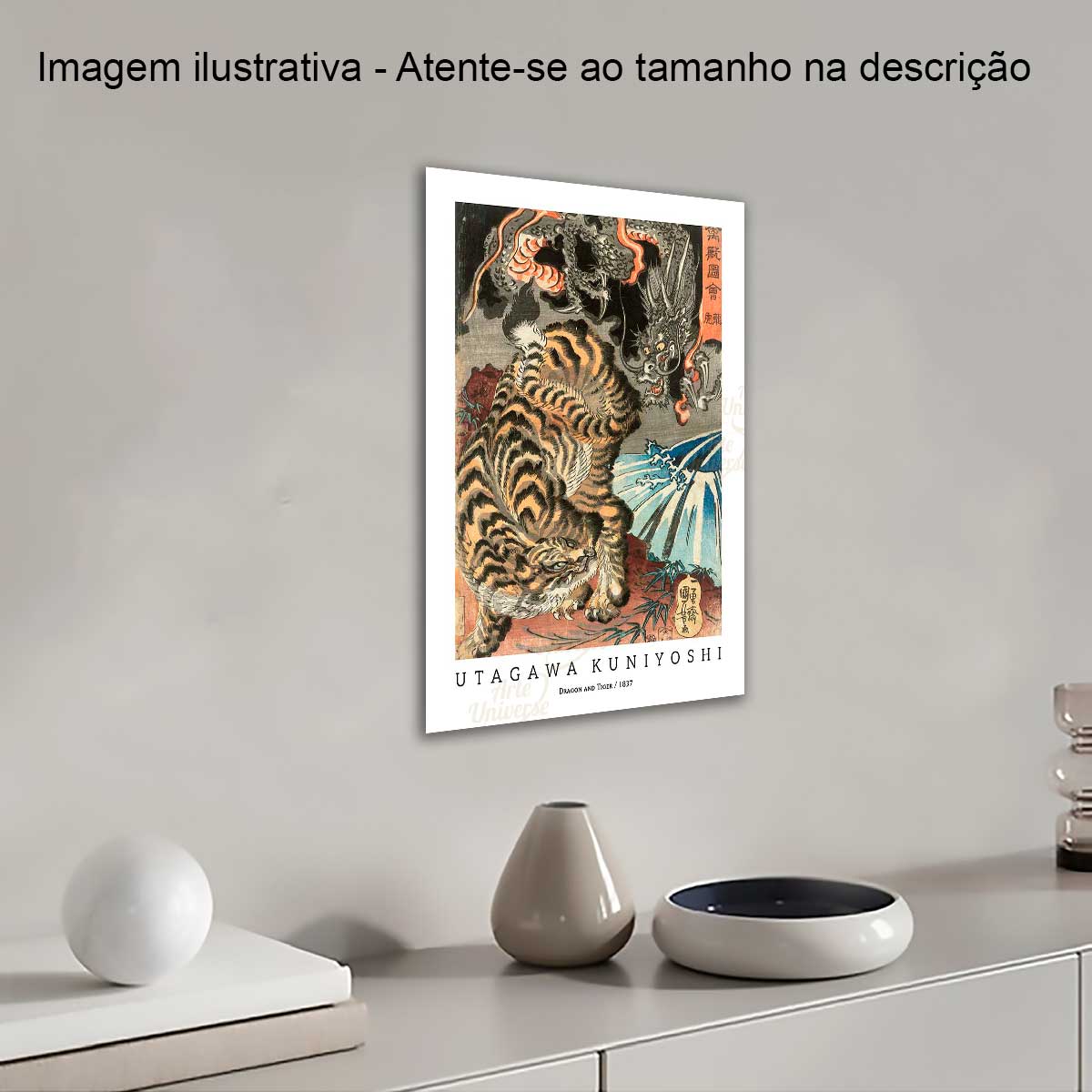 Quadro Utagawa Kuniyoshi - Dragon and Tiger