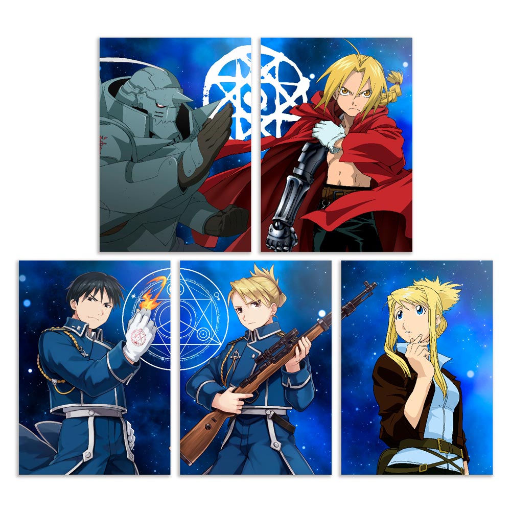 Quadro Decorativo A4 Anime Fullmetal Alchemist