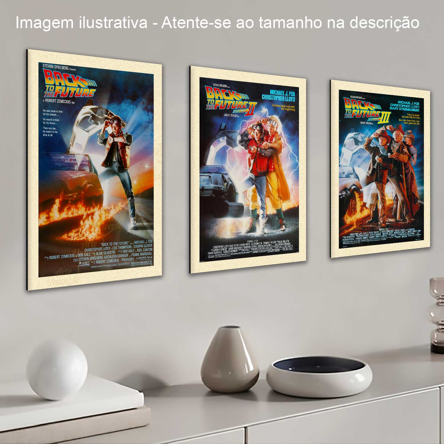 Quadro decorativo A4 De volta para o Futuro, filme