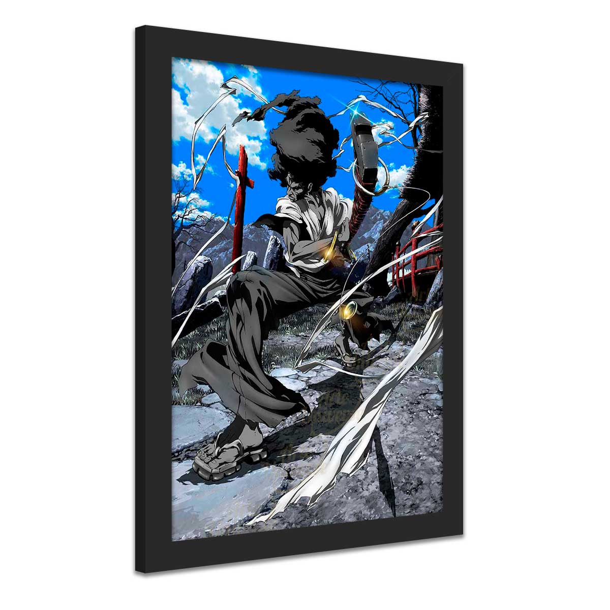 Quadro decorativo Afro Samurai 02