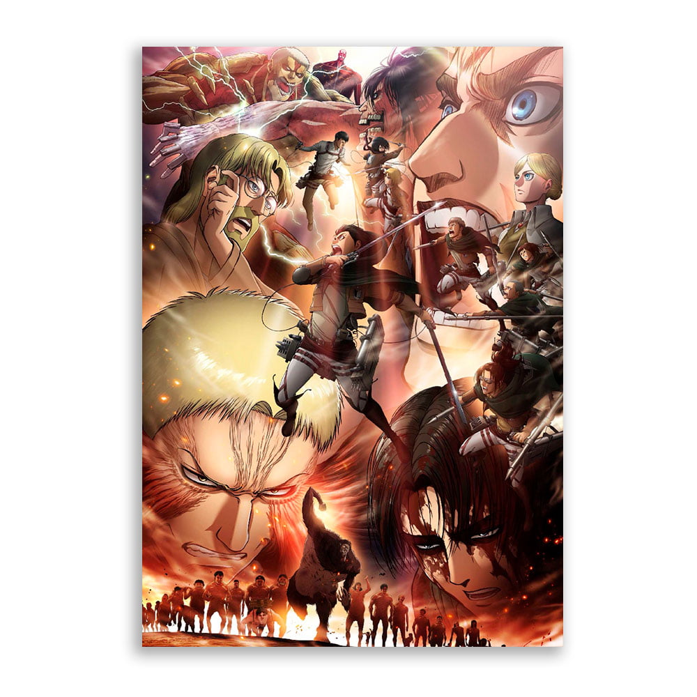 Quadro Shingeki no kyojin Temporada 4