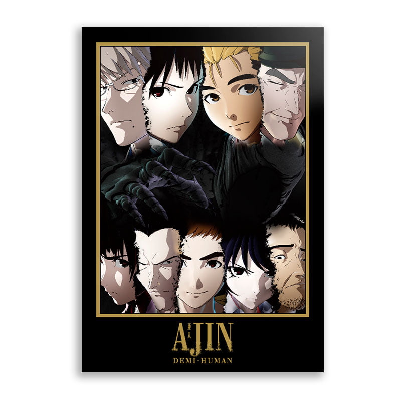 Quadro Decorativo Ajin Anime Desenho Com Moldura G01 - Vital