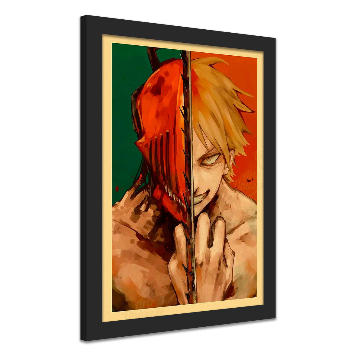 Quadro decorativo denji Chainsaw man Rosto