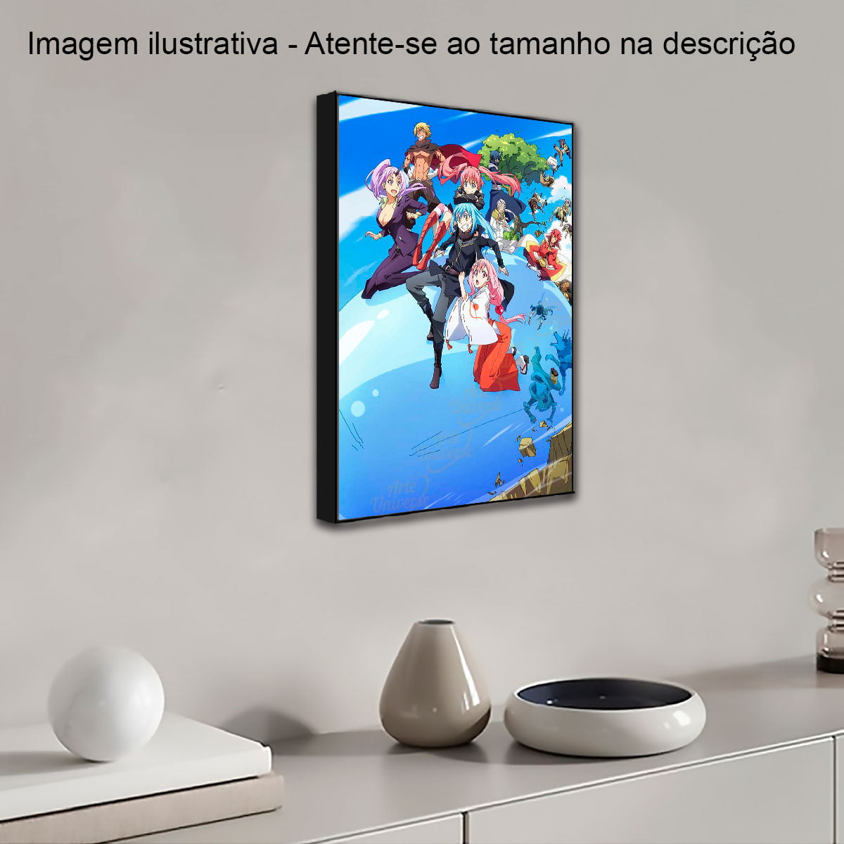 quadro decorativo Tensei Shitara Slime Rimuru e Veldora