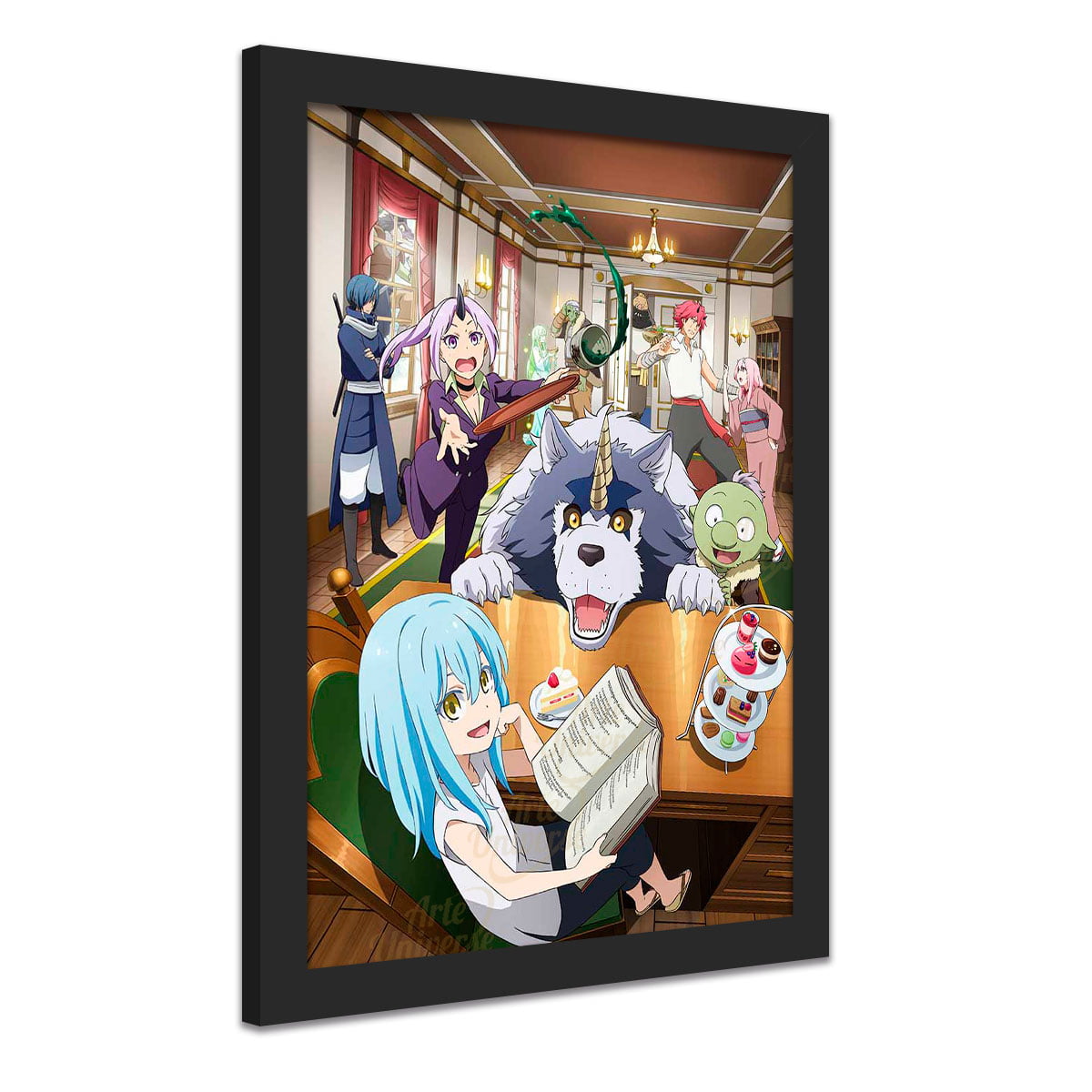 Quadro decorativo Personagens Boku no Hero Anime para sala quarto