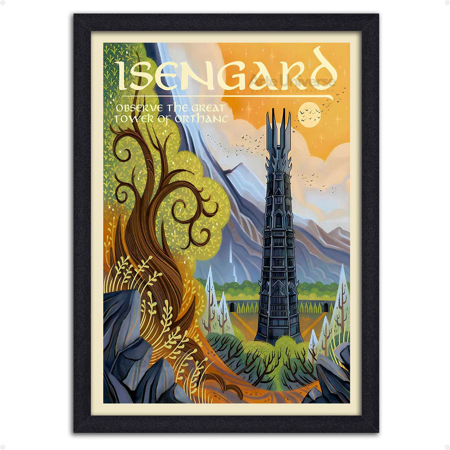 Quadro decorativo Locais O senhor dos Anéis Isengard