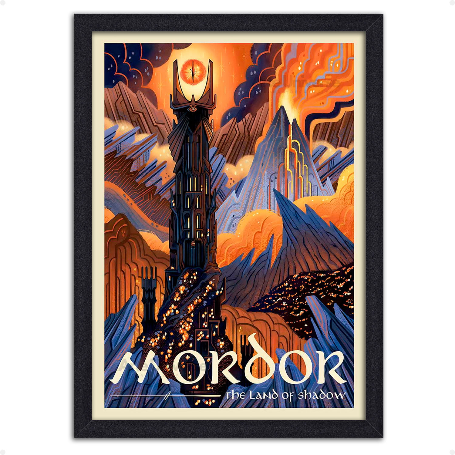 Quadro decorativo Locais O senhor dos Anéis Mordor