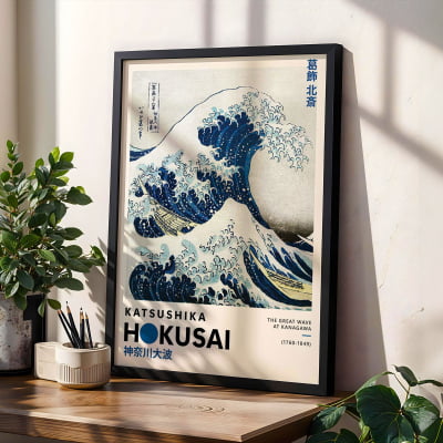 Quadro A grande Onda Hokusai Poster
