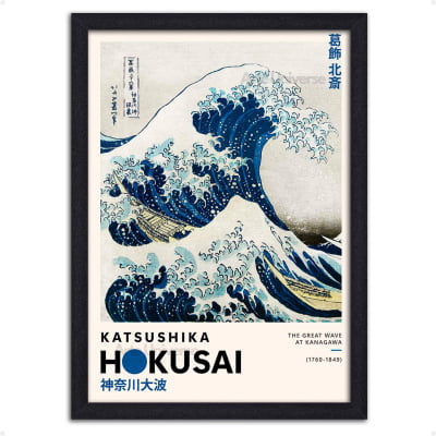 Quadro A grande Onda Hokusai Poster