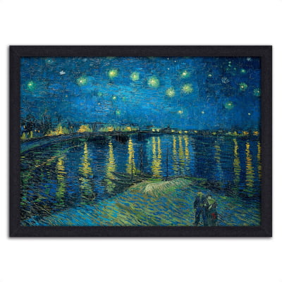 Quadro Noite Estrelada Sobre o Ródano Van Gogh