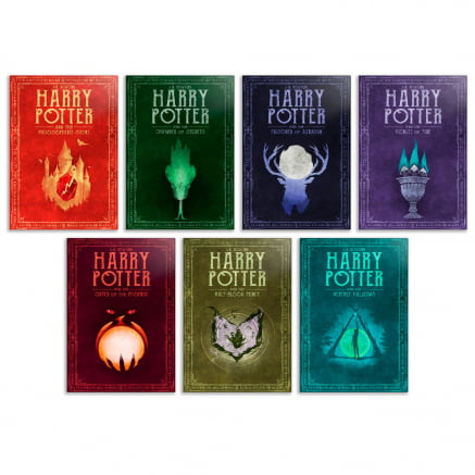 Coleção 7 placas decorativas Harry Potter