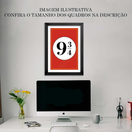 Quadro Decorativo Plataforma 9 3/4  posters Minimalistas