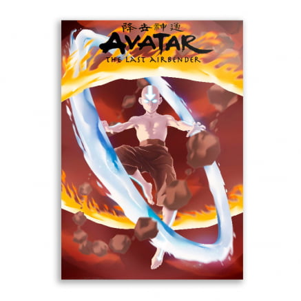 Quadro Avatar Aang Elementos