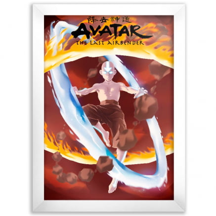 Quadro Avatar Aang Elementos