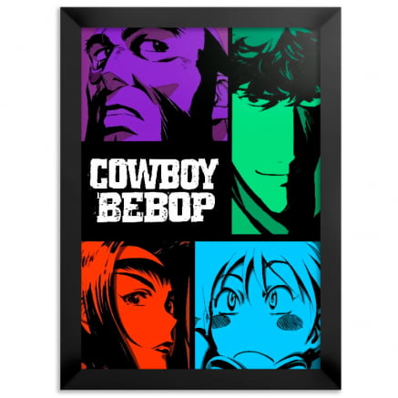 Quadro Cowboy Bebop Poster Cores