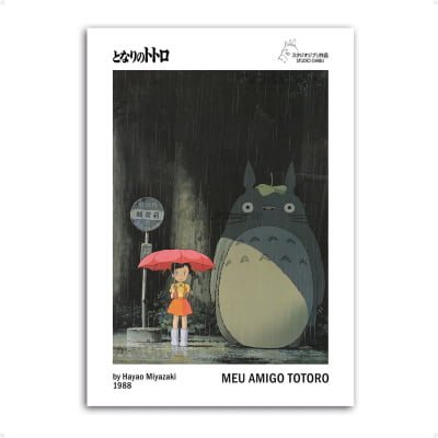 Quadro Meu Amigo Totoro Studio Ghibli 