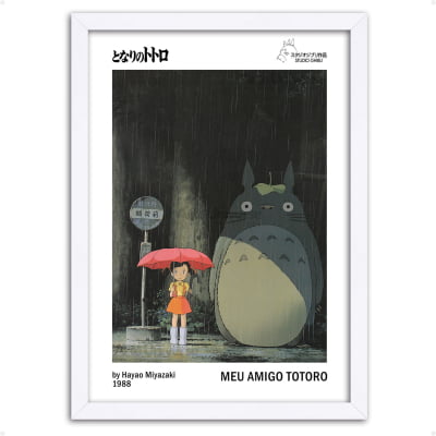 Quadro Meu Amigo Totoro Studio Ghibli 