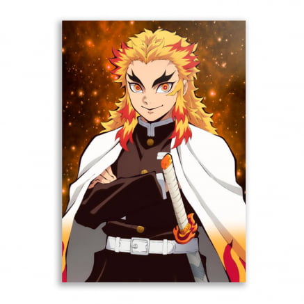 quadro demon slayer kyojuro rengoku