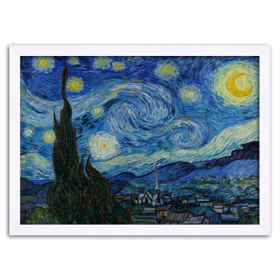 Quadro Noite Estrelada Van Gogh