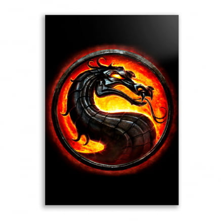 Quadro Mortal kombat Logo
