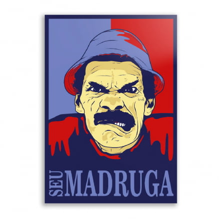 Quadro Decorativo Placa Quarto Sala Seu Madruga Tatuagem Mandrake Chaves  Desenho Série Mdf