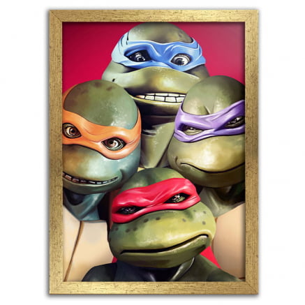 Quadro As tartarugas ninjas arte