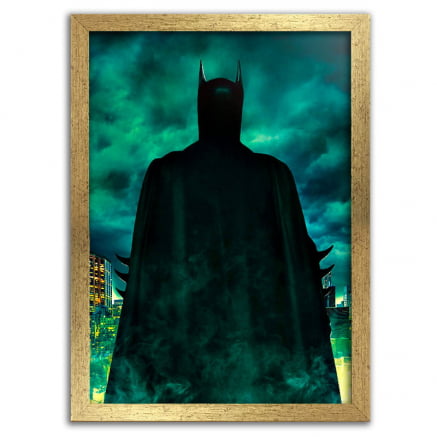 Quadro Batman Forever silhueta verde