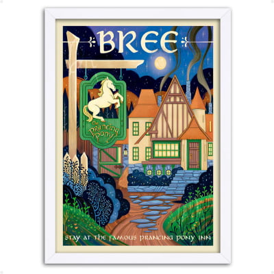 Quadro decorativo Locais O senhor dos Anéis Bree - O pônei saltitante