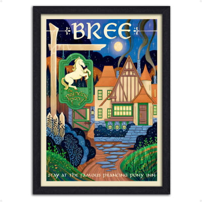 Quadro decorativo Locais O senhor dos Anéis Bree - O pônei saltitante