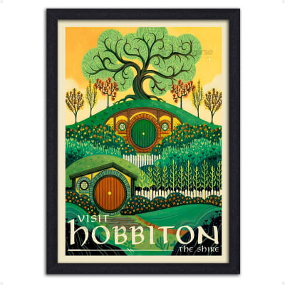 Quadro decorativo Locais O senhor dos Anéis Hobbiton - Condado