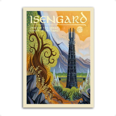 Quadro decorativo Locais O senhor dos Anéis Isengard