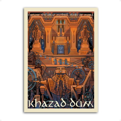 Quadro decorativo Locais O senhor dos Anéis Khazad-dum