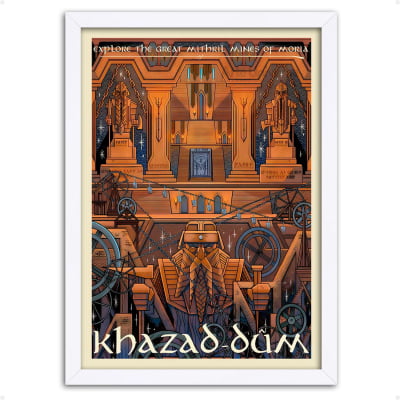 Quadro decorativo Locais O senhor dos Anéis Khazad-dum