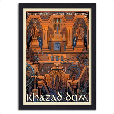 Quadro decorativo Locais O senhor dos Anéis Khazad-dum