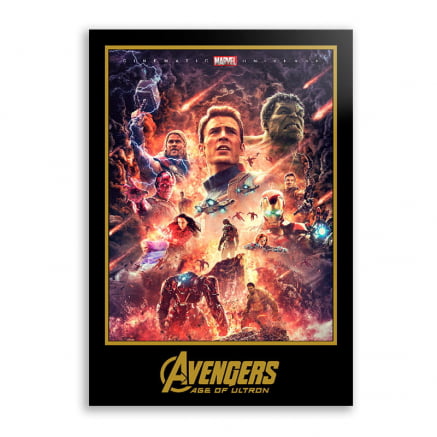 Quadro decorativo sala super heróis filme vingadores