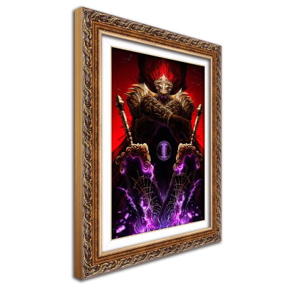 Quadro decorativo radahn Elden Ring Moldura clássica